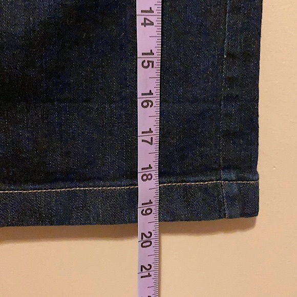 Old Navy, Dark Denim Pencil Skirt, Indigo, Jean 2 - Picture 12 of 12